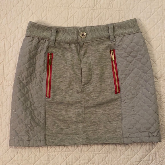 Sean Jean Girls Heather Grey Quilted Skirt
